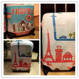 Bigcardesigns Dust-Proof Travel Luggage Protective Covers For 22"-25" Suitcase