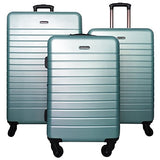 3 PC Luggage Set Durable Lightweight Spinner Suitecase LUG3 SK0040 SAGE