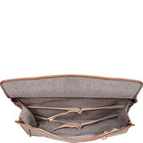 Scully Hand Stained Calf Leather Overnight Workbag (Brown)