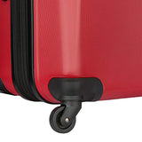 Delsey Luggage Infinitude 25" Checked Hard Case Spinner (Red)