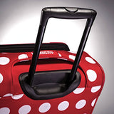 American Tourister Disney Softside Spinner 2 piece Luggage set 21 and 28 and Travel Pillow (One Size, Minnie Mouse Polka Dot)