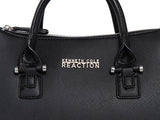 Kenneth Cole REACTION KN1550 Magnolia Handbag Top Handle Messenger Crossbody Shoulder Bag (Black)