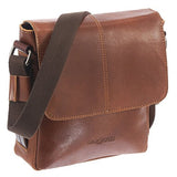 Bugatti Grinta Messenger Bag, 24 cm, Size Small, Cognac