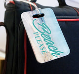 Vacation (Beach Please) Luggage Tag And Zipper Pull