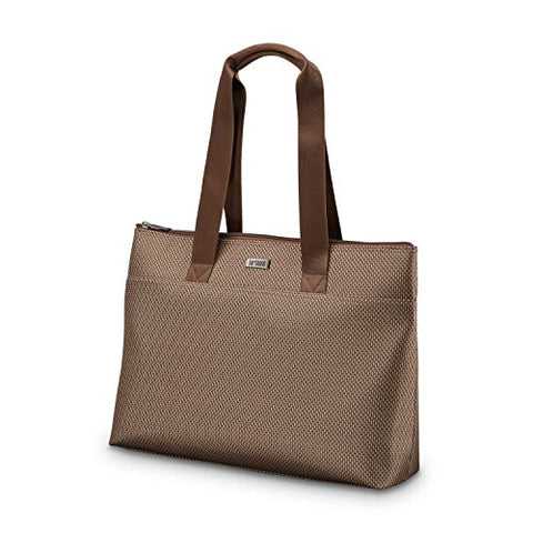 Hartmann Century Top Zip Tote Sling Tote, Mocha Monogram