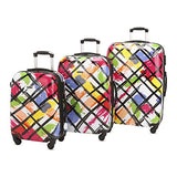 3 Piece Luggage Set Durable Lightweight Hard Case Pinner Suitecase 20In24In28In Lug3 Pc18 Color