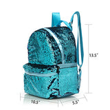 Sequin backpack for girl magic sequin backpack glitter backpack (Blue)