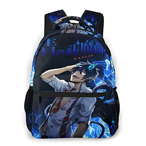 Blue Exorcist Rin Okumura Casual Backpack Computer Shoulders Bag Cool Lightweight Hiking Backpack Bookbags