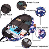 Backpacks for Girls Cute Unicorn School Bags Lightweight for 7+ years old Kids School Bags Backpack with Lunch Box and Pencil Case (Blue-Unicorn)