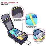 SwissGear Extra Large Lightweight Rolling Duffel, Blue/Green