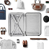 3 Piece Set Luggage Sets Women Men Teens Travel Suitcase with Lightweight TSA Lock Spinner, Home Outdoor Carry On Luggage with 4 Double Silent Wheels Adjustable Handle 20in 24in 28in, White