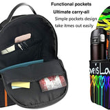 NiYoung Fashion Leisure Backpack for Girls Teenage School Backpack Women Print Backpack Purse Rainbow Gay Pride Rainbow Heart Love is Love