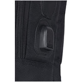 Kenneth Cole Reaction Tech-IT Flapover Pull-Thru Handle Anti-Theft RFID 15.6" Laptop & Tablet Business Portfolio With USB Charging Port, Black