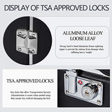 COTRUNKAGE Spinner Vintage Luggage PASCO Carry On Suitcase with TSA Lock (20", Black/Black)