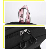 Rainlemon Kpop Blackpink Backpack Lisa Rose JISOO Jennie Shouler Bag Messenger Bag (Black)