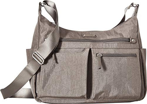 Baggallini Anywhere Large Hobo With Rfid Phone Wristlet (Sterling Shimmer)