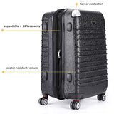 Expandable Luggage Set, TSA Lightweight Spinner Luggage Sets, Carry On Luggage 3 Piece Set