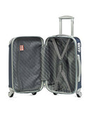 Dejuno Neato 3-Piece Hardside Spinner Combination Lock Luggage Set, Navy