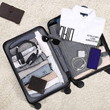 GoPenguin Luggage, Carry On Luggage with Spinner Wheels, Hardshell Suitcase for Travel with Built in TSA Lock Black