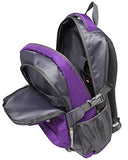 Proetrade Durable Water Resistant Travel Outdoor College School Backpack Daypack (Purple)