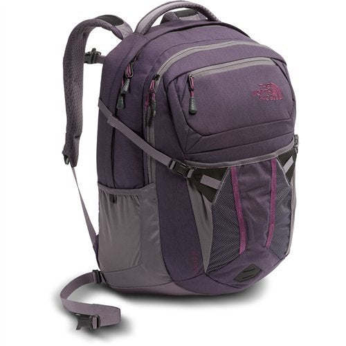 The North Face Women's Recon Backpack - Dark Eggplant Purple Dark Heather / Rabbit Grey