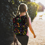 LORVIES Marijuana Cannabis Leaves School Bag for Student Bookbag Teens Travel Backpack Casual Daypack Travel Hiking Camping