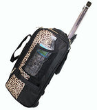 Boardingblue New United Airlines Rolling Free Personal Item Under Seat (Leopard)