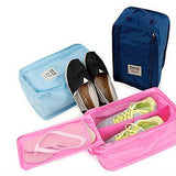 Buruis Portable Travel Shoe Bag, Lightweright Luggage Shoe Bag Organizer Pouch with Mesh Pocket -