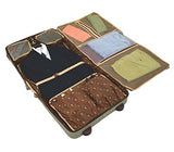 London Fog Cambridge Ii 44" Wheeled Garment Bag, Olive Houndstooth
