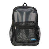 Heavy Duty Classic Student Mesh Backpack | Padded Straps | Black