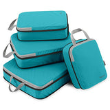 Gonex Compression Packing Cubes Set, Expandable Packing Organizers 4pcs (Blue)