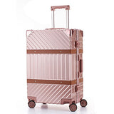 Unitravel Aluminum Hardside Luggage Vintage Travel Suitcase Spinner Wheels Tsa