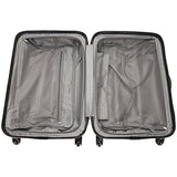 Ben Sherman Nottingham 24” Lightweight Embossed Pap 4-Wheel Upright Luggage, Charcoal
