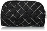 Kate Aspen Cosmetic Couture Quilted Monogrammed Make-Up Bag, Letter M