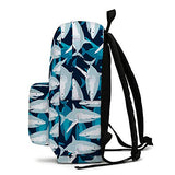 Shark School Backpack, Lightweight Cute Kids Backpack Classic Bookbag Cool Daypack for Teen Boys Girls High School Student, 17 Inch