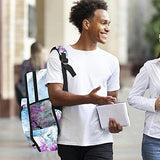 LORVIES Japanese Sakura Mountain School Bag for Student Bookbag Teens Travel Backpack Casual Daypack Travel Hiking Camping