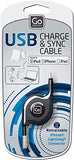 Design Go Lightning Retractable Cable (Apple Certified), Black