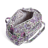 Vera Bradley Iconic Small Duffel, Signature Cotton, Lavender Meadow