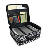 World Traveler Women's Damask Rolling 17-inch Laptop Case, One Size