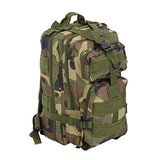 Globe House Products GHP 30-Liter Capacity 600D Oxford 420D Nylon Woodlang Camouflage Military