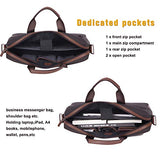 Banuce 15 inch Laptop Tablet Bag Oxford Nylon Waterproof Business Messenger Briefcase for Men