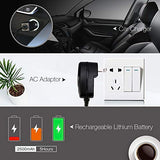 DBPOWER Portable DVD Player with 9.5" Swivel Screen, 5-Hour Built-in Rechargeable Battery, Support CD/DVD/SD Card/USB, with Car Charger and Power Adaptor (Black)