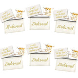 Ibride Bridesmaid Gifts Makeup Bag Set of 6