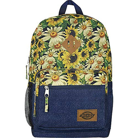 Dickies Study Hall Backpack Flower Pewter/Denim One Size