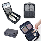 RoryTory 3pc Travel Packing Organizer Set For Shoe Bag - Cosmetic Toiletry - Bra Underwear Lingerie