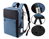 AsCrown YUANYE Business Water Repellent Nylon Laptop Backpack with USB Charging Port and Lock