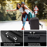 Luggage Sets 3 Piece Suitcase Spinner Travel Carry Eco-friendly with Password Lock Lightweight Durable,Black