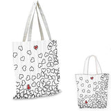 House Decor canvas messenger bag Heart Shapes Love You Bridal Wedding His and Hers Valentines Theme