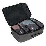 Hynes Eagle Travel Backpack 40L Flight Approved Carry On Backpack, Grey With 3Pcs Packing Cubes