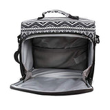 J World Combo Rolling Backpack & Lunch Bag Back to School Bundle Set Sunrise/Casey (Tribal)